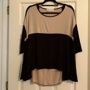 Black and Tan top